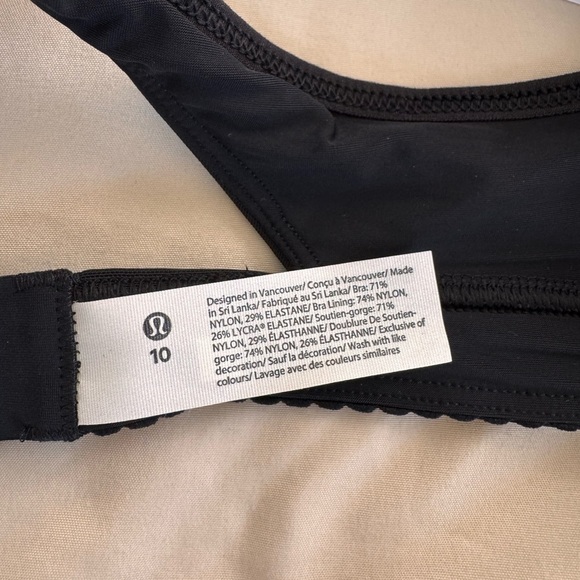 Lululemon All day breeze bra black size 10 NWT - Picture 6 of 10
